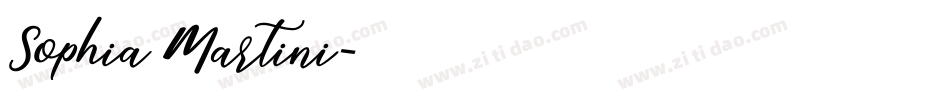 Sophia Martini字体转换